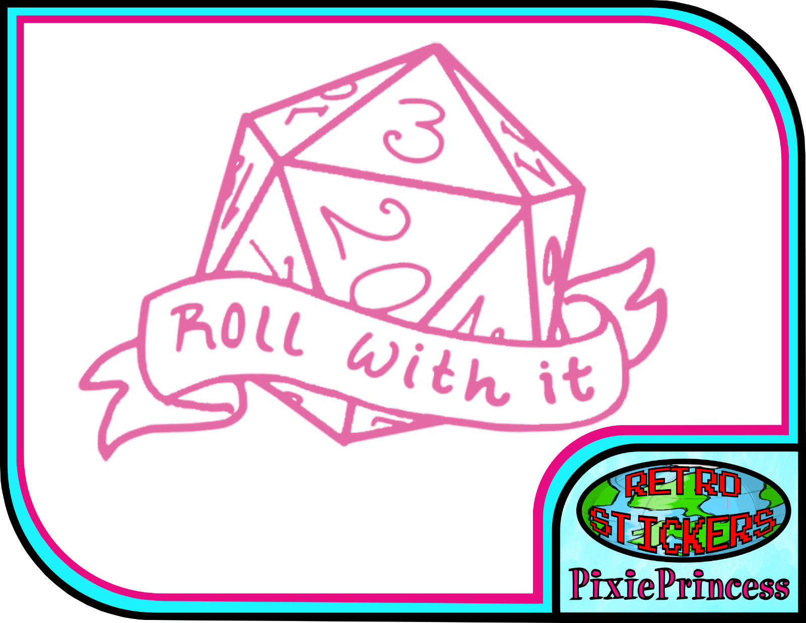 D&D Dungeon Dragons Master D20 N Vinyl Sticker Car Laptop Tablet Window Decal