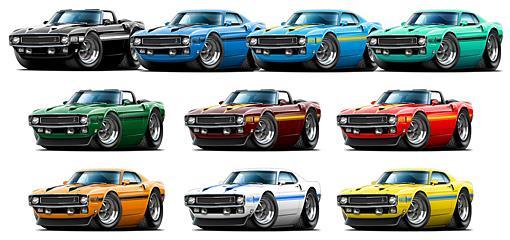 1969 1970 Shelby GT350 Mustang Fastback Garage Sign Wall Art Graphic Sticker