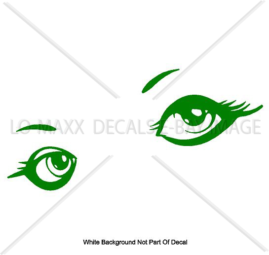 Woman Eyes Beautiful Car Home Decor Fashion Beauty Salon Die Cut Vinyl Decal