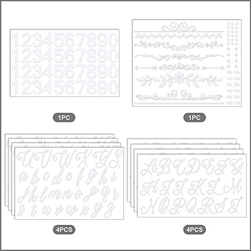 10 Sheets Mailbox Numbers Street Address Vinyl Decal White Waterproof Mailbox