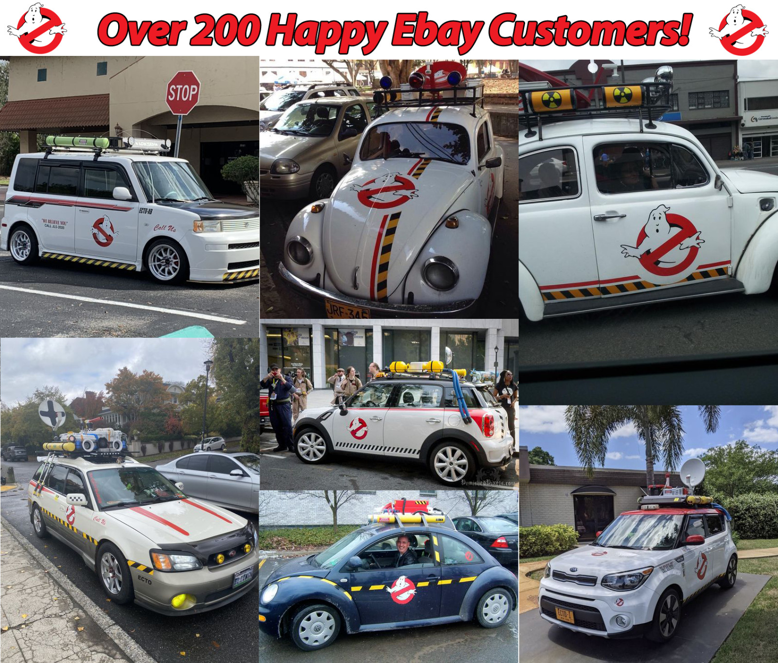 Ghostbusters Deluxe CLING Set! Complete 15-piece package!!