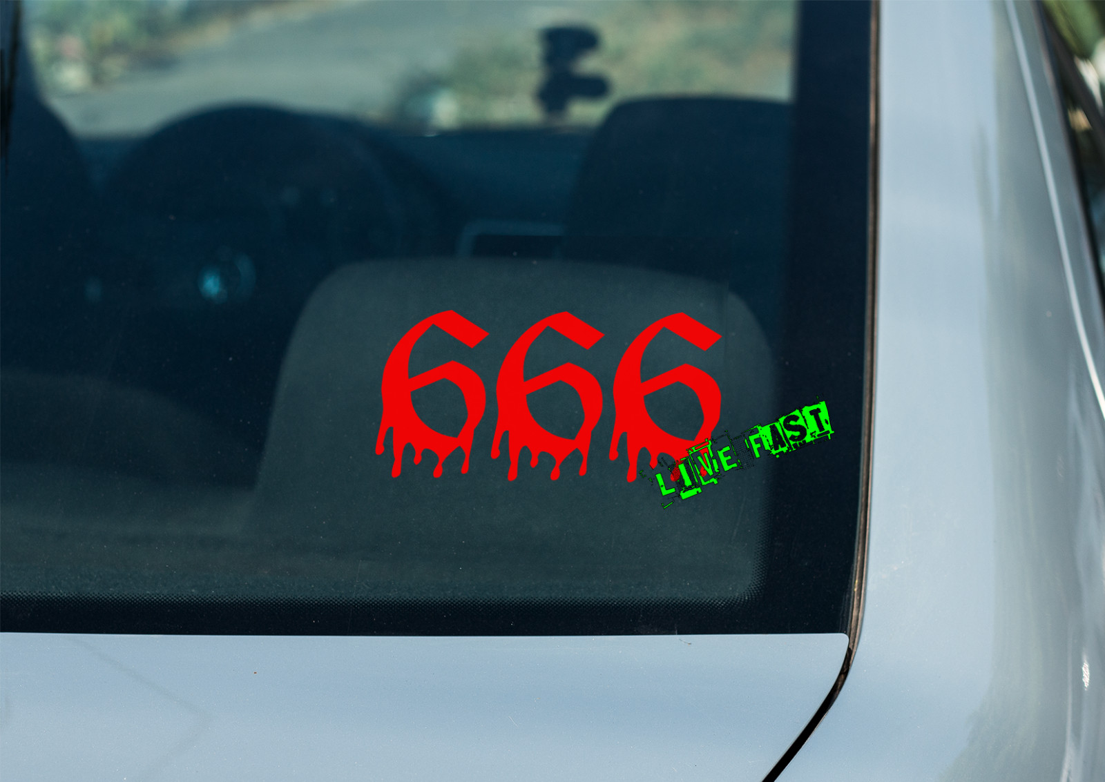 666 DECAL STICKER outlaw biker custom chopper motorcycle gas tank art ftw 13 69