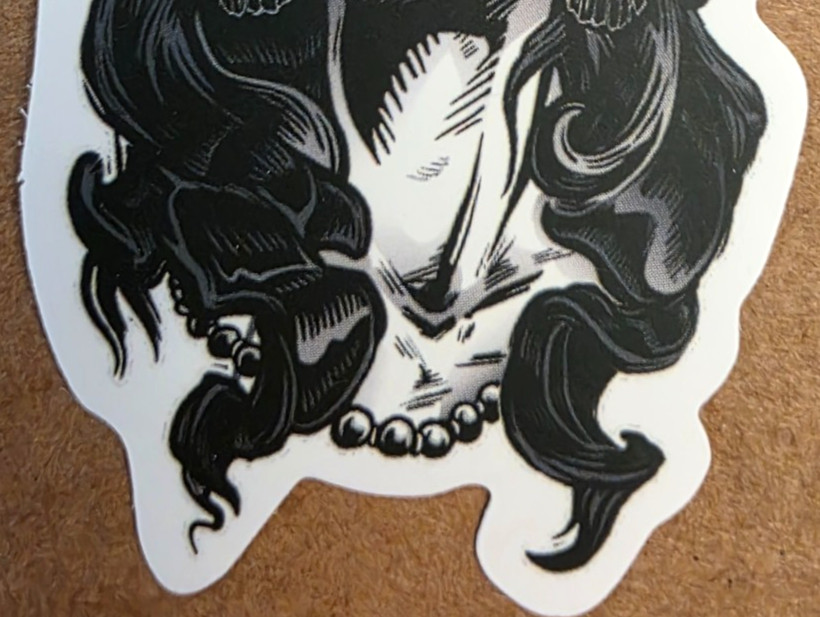 Halloween Sticker Girl Witch Vampire Ghost Skeleton Skull Gothic Emo Anime Manga
