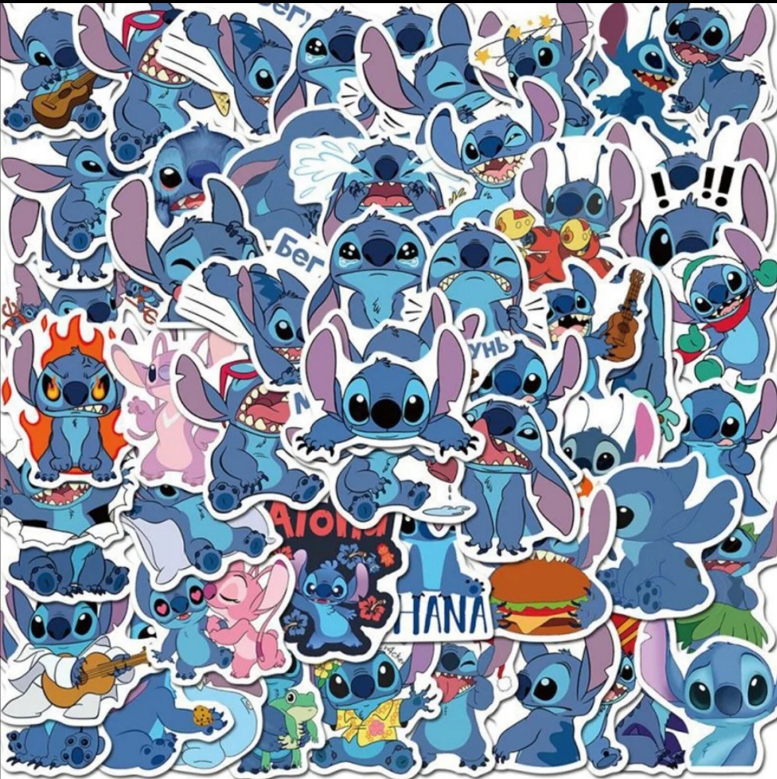 20 PCS Disney Lilo And Stitch Mix Stickers BRAND NEW