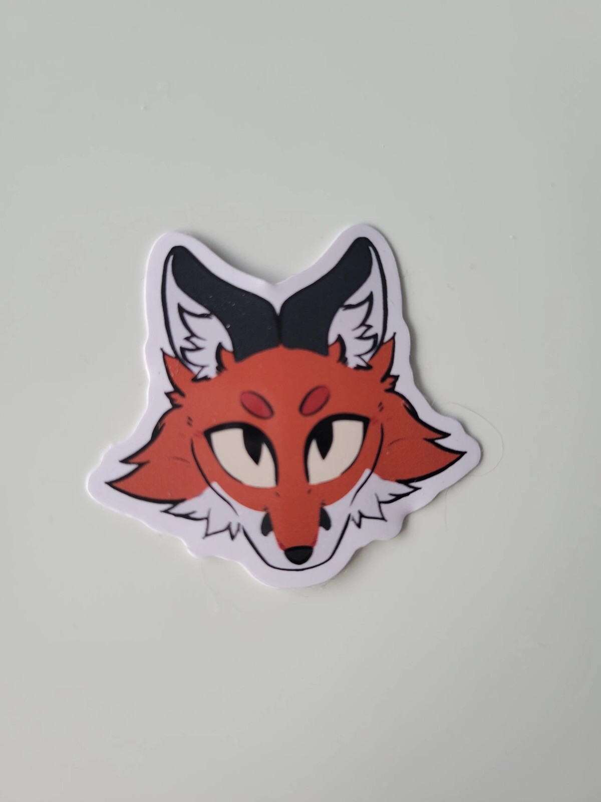 Red Orange Fox Wolf Dog High Quality Waterproof 2” Sticker Custom Unique Art