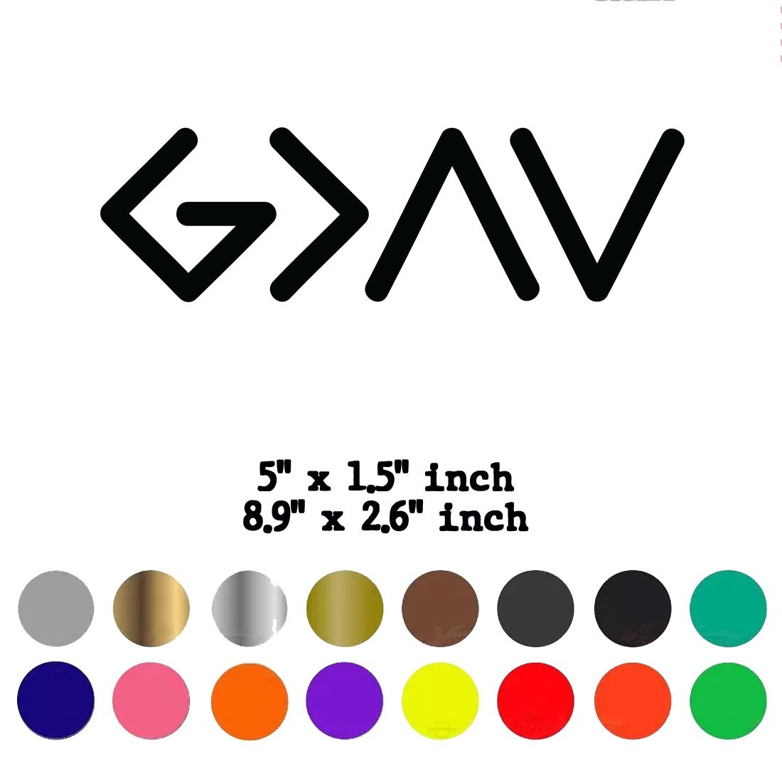 God is Greater than Highs and Lows Vinyl Die Cut Decal Sticker Christian Faith