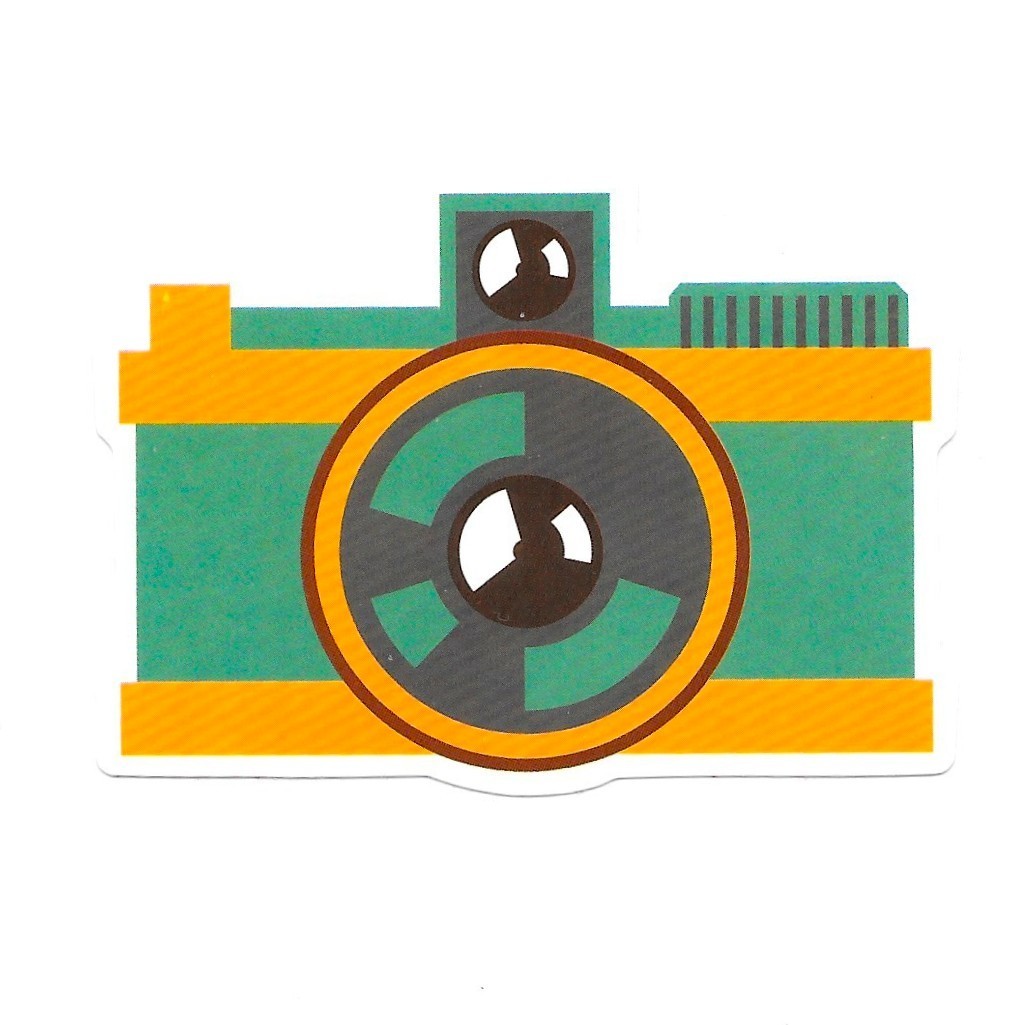 Retro Camera Vinyl Sticker Vintage Photography Decal Colorful Photographer Gift