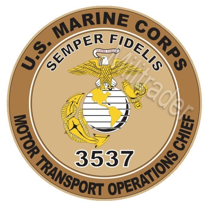 USMC MOS 3537 Counter Intelligence Specialist 4" Decal (Desert)