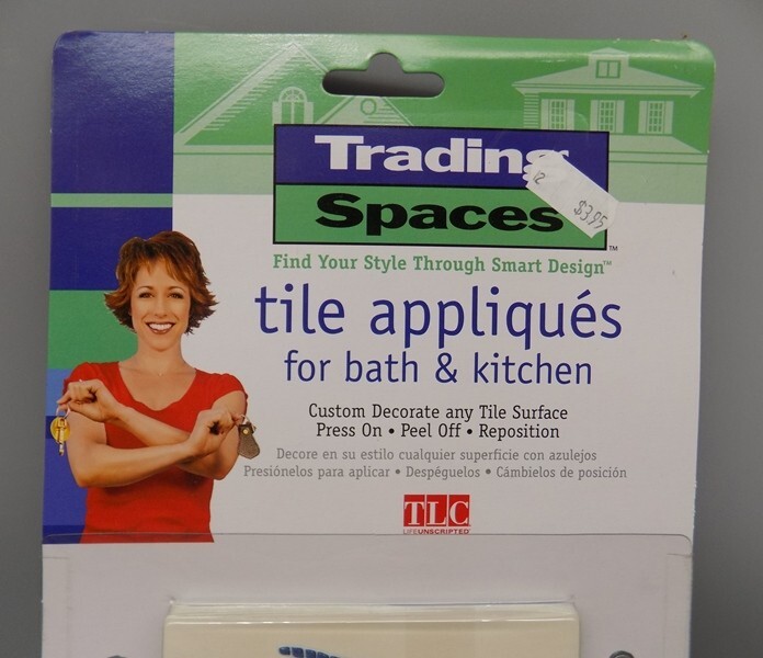 2 Trading Spaces Fish Blue Mosaic Tile Tile Appliques 16 Appliques Total New