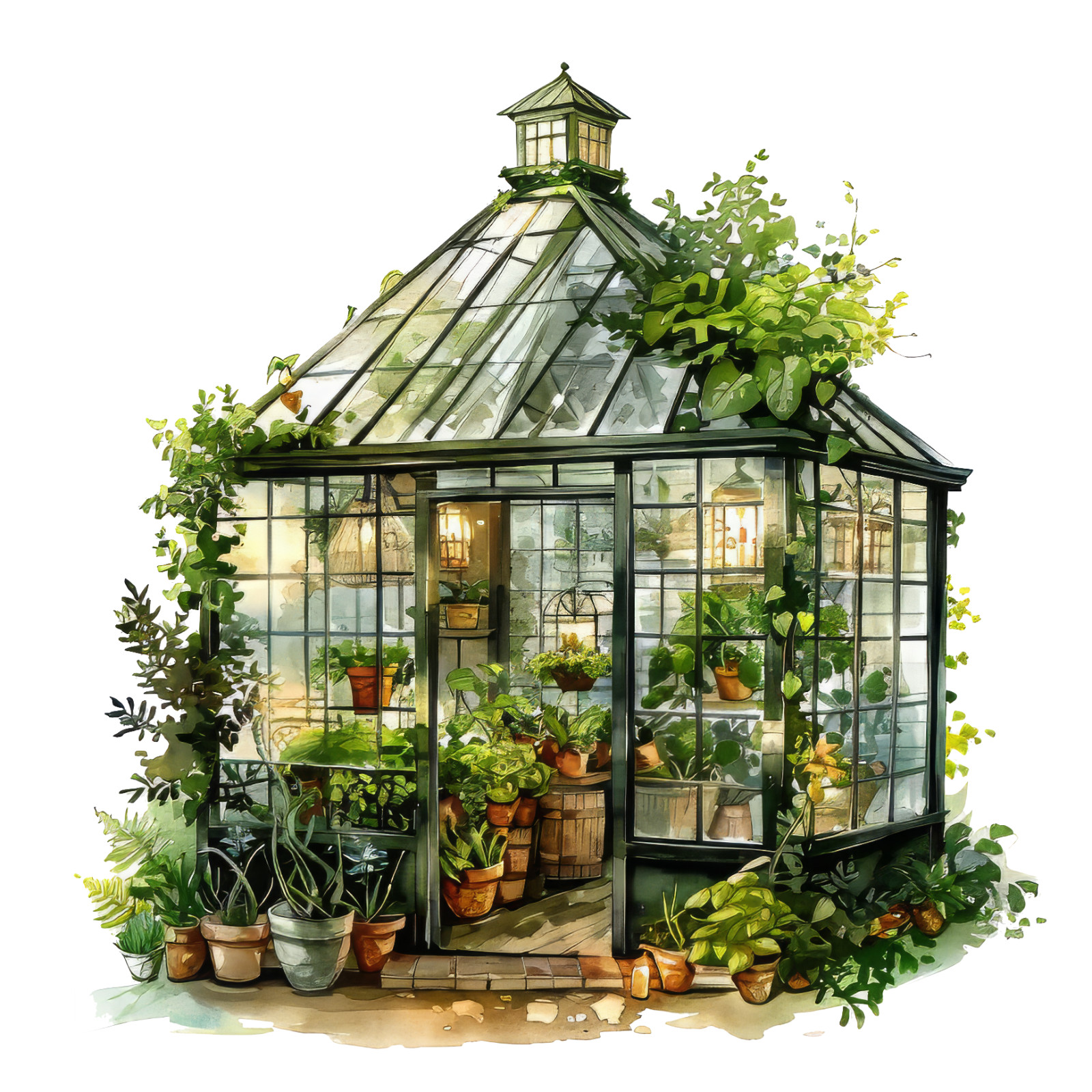 Wall sticker Enchanted Greenhouse Wall sticker 18 x 18 cm large