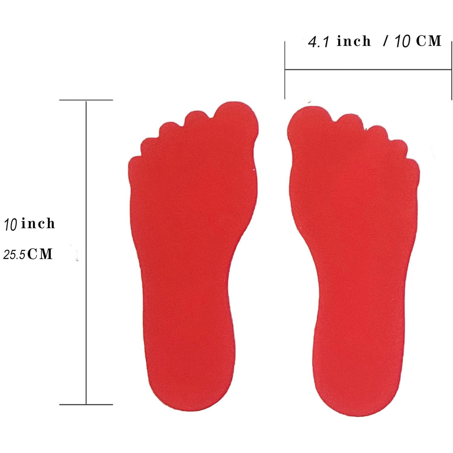 6 Color 24 Pairs 48 Prints Shoe Stickers, Footprint Stickers Decals Wall, Flo…