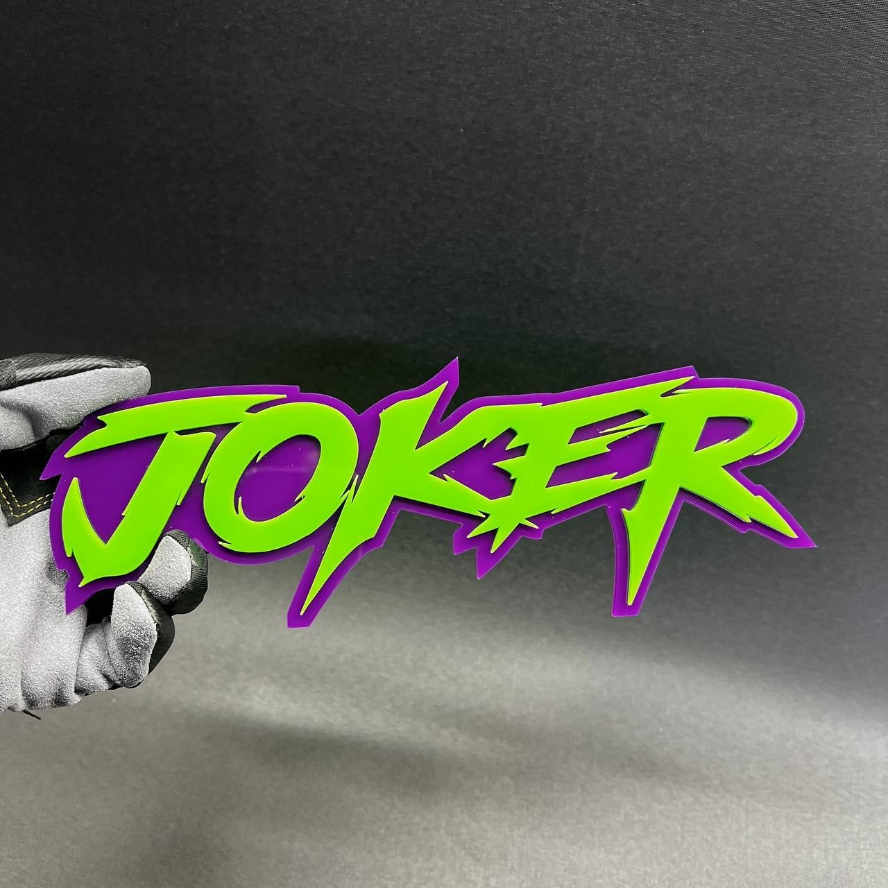 1PC JOKER Custom 3D Text Car Badge Fender Emblem Tailgate Toolbox Decal