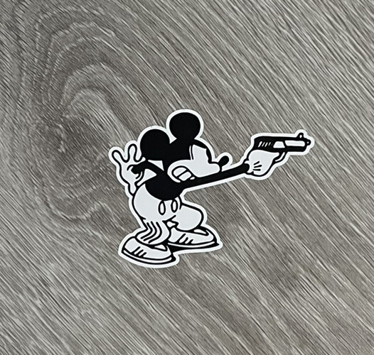Mickey Mouse Sticker – Punk Rock Heavy Metal