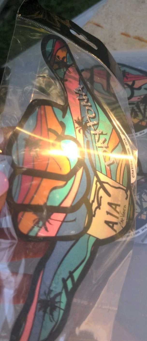 *DECAL* Shaka Hand / DAYTONA BEACH FL CHAVIBES Halogram Sticker Lot X3