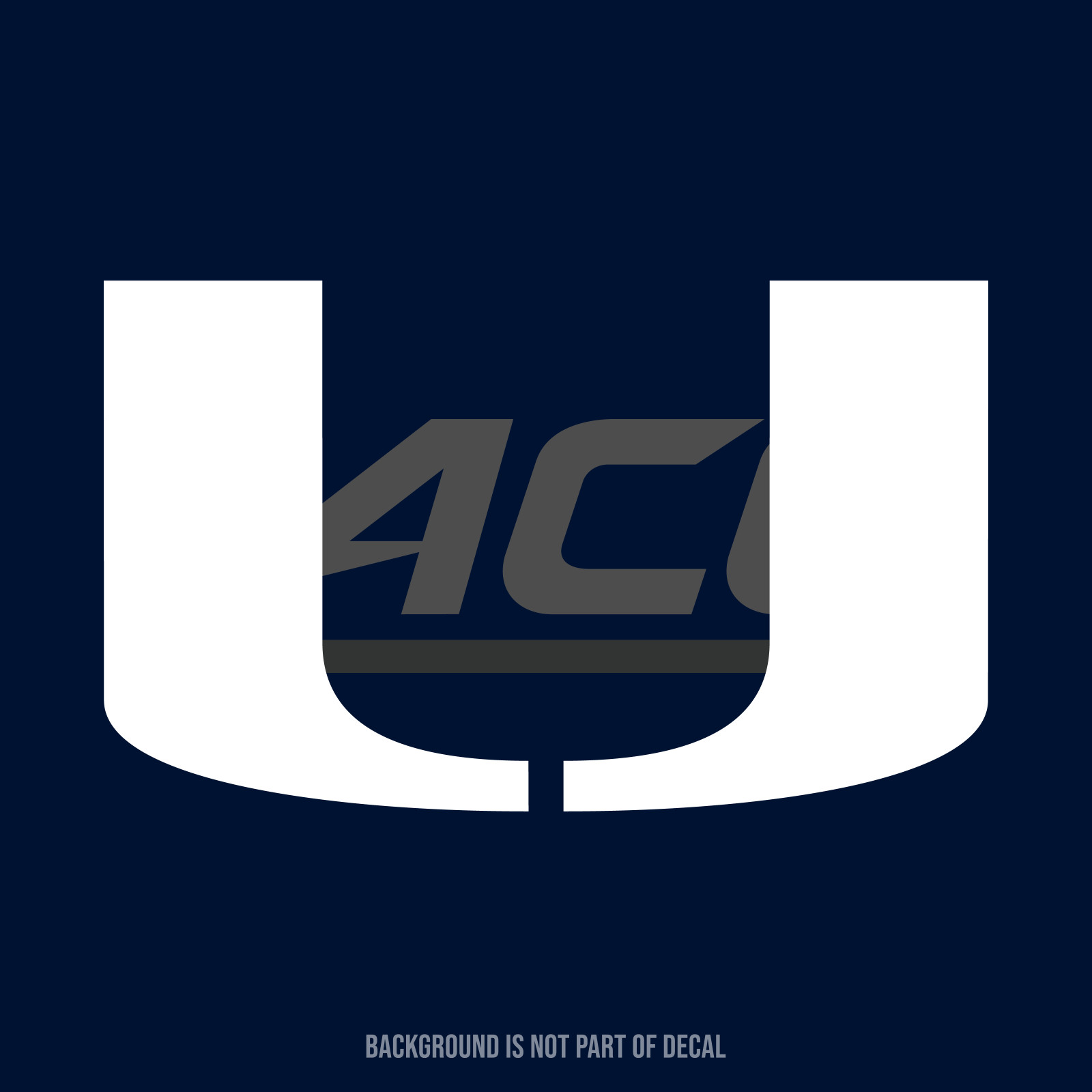 Miami Hurricanes Vinyl Decal Sticker