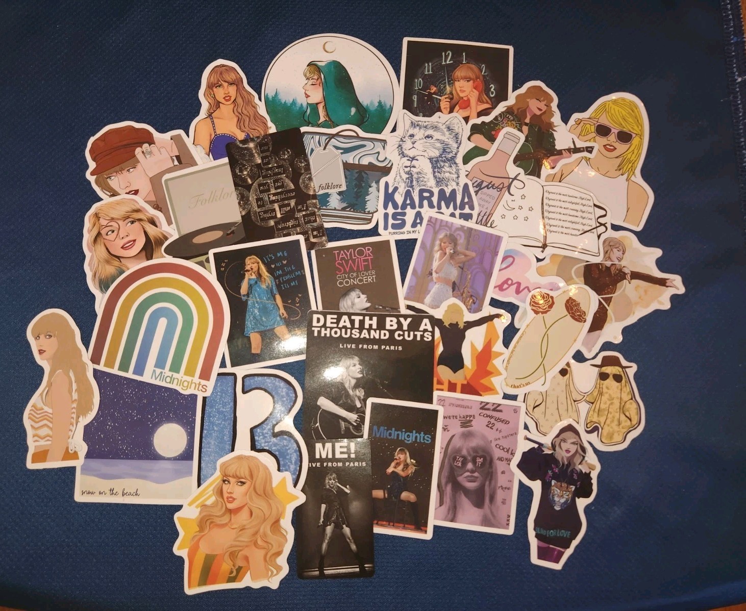 30 Big Lot Taylor Swift Stickers, Swiftie, Laptop Stickers, Swiftie Decals