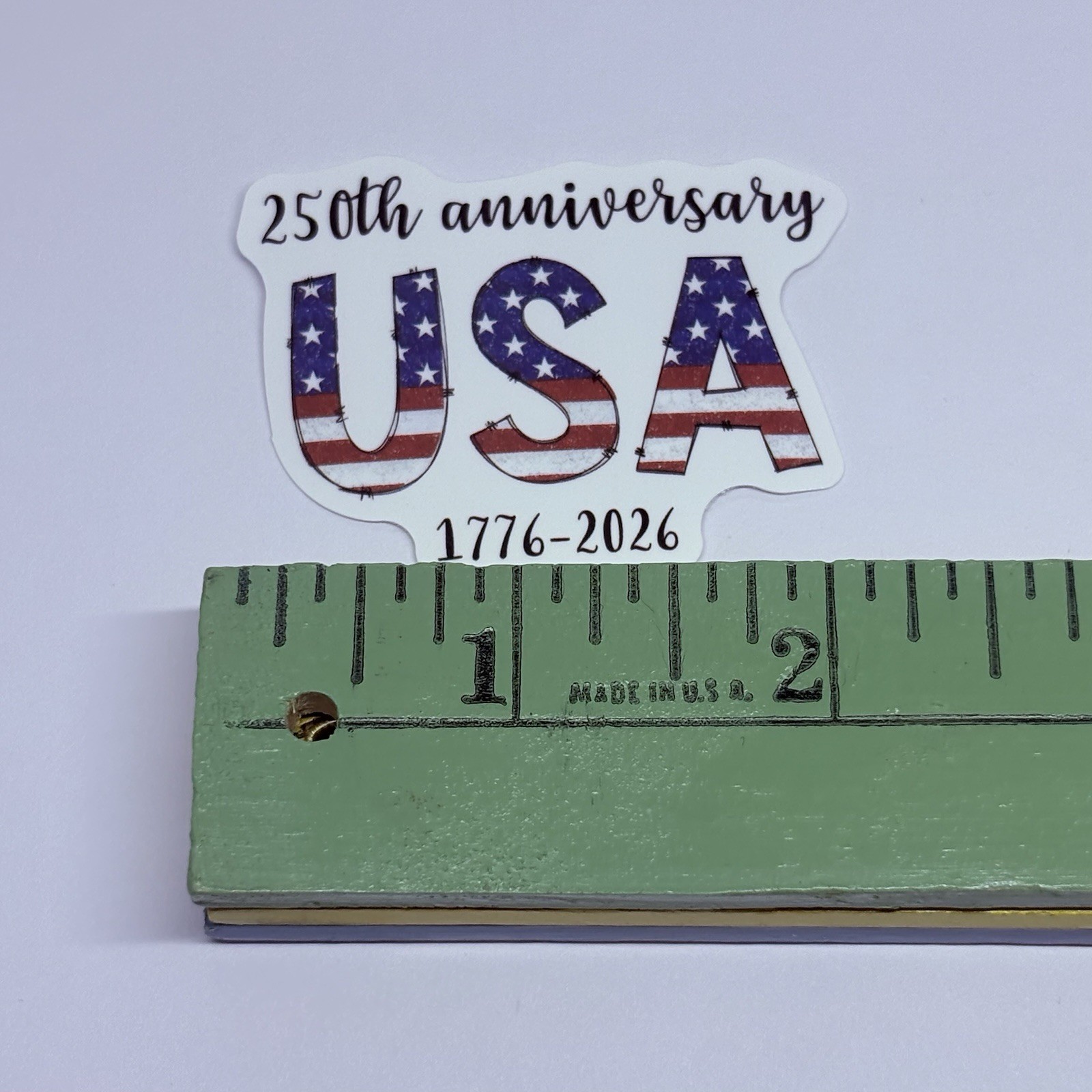 250th Anniversary Sticker USA 1776-2026 Art Decal Vinyl Journal Souvenir Tc9