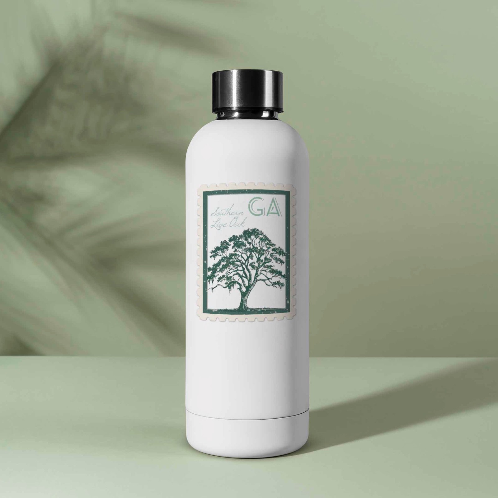 Georgia State Tree Southern Live Oak Sticker- GA Vintage Stamp Decal