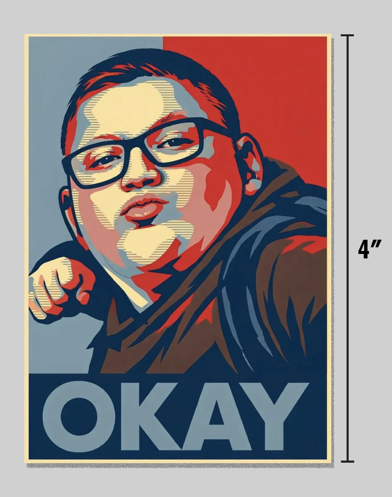 Anti-ICE "Okay Kid" Sticker Funny Parody 4" Vinyl Decal