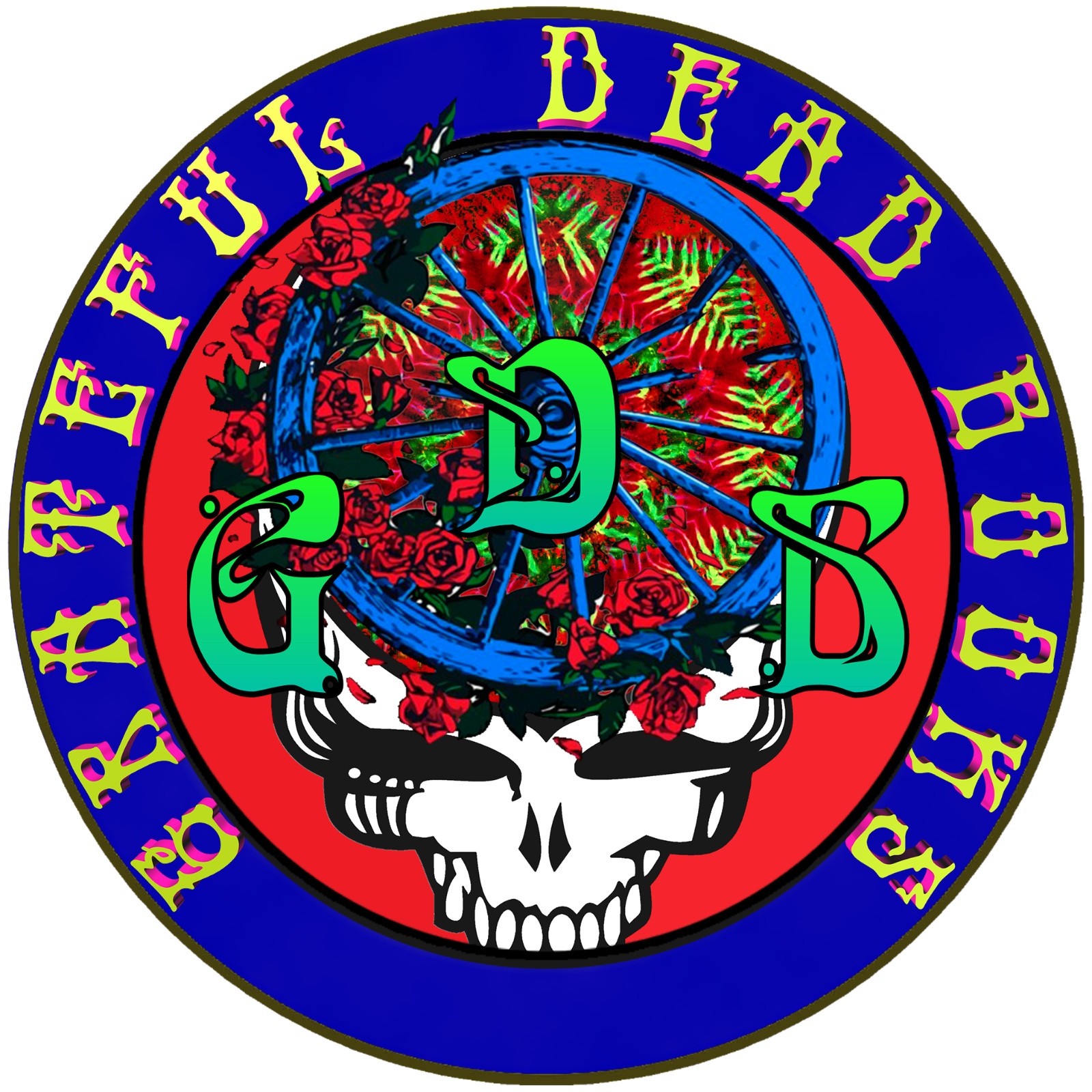 GRATEFUL DEAD BOOKS 4 " STICKER