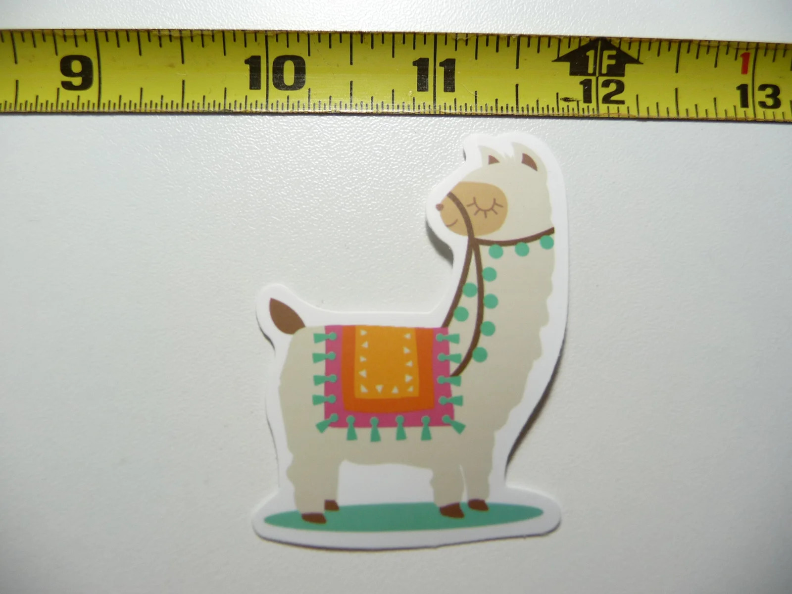 LOOKING BACK BLANKET LLAMA SMALL STICKER DECAL FARM PET FUNNY
