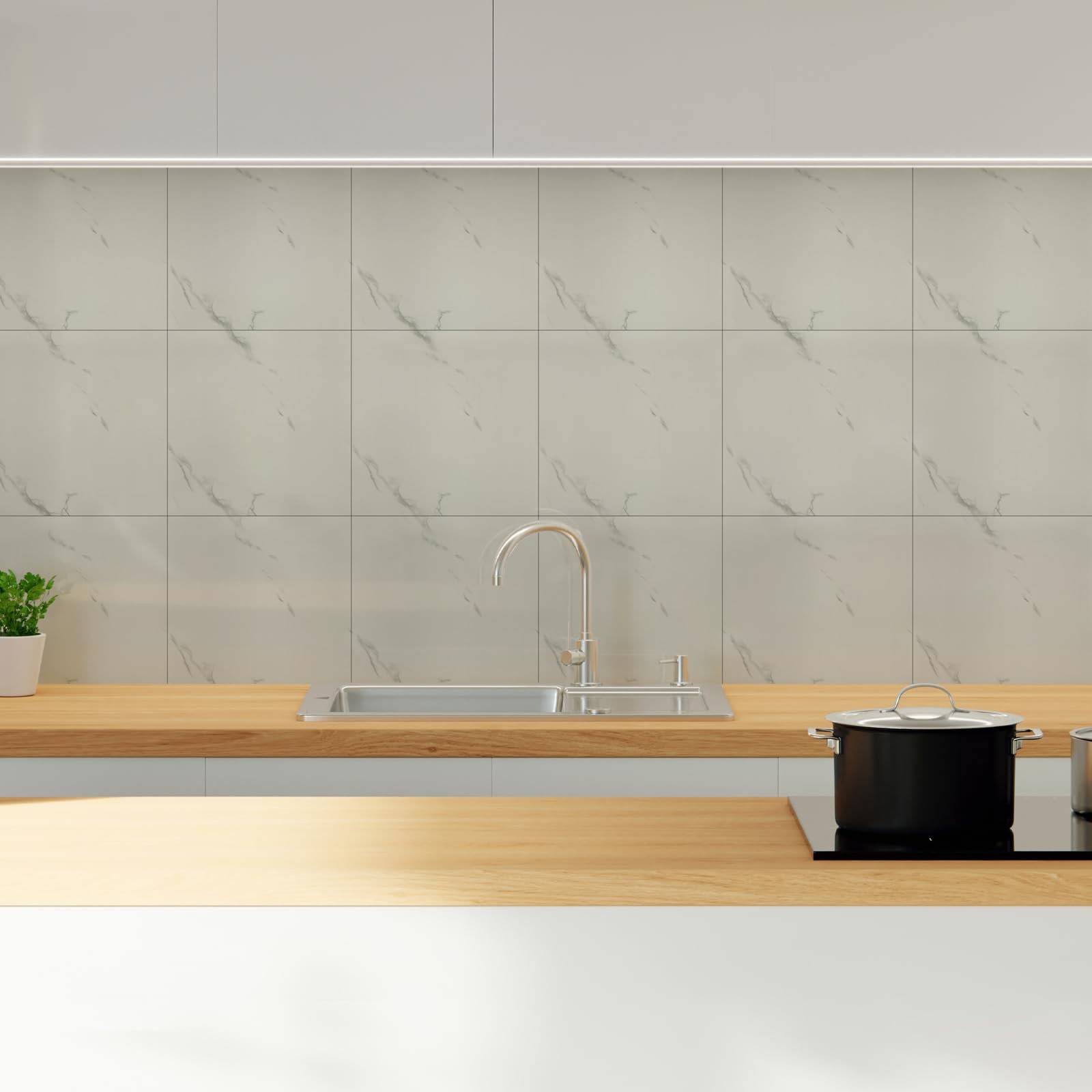 10 Sheets Peel and Stick Backsplash, 11.8"x11.8" Stick on Backsplash Tile Sti…