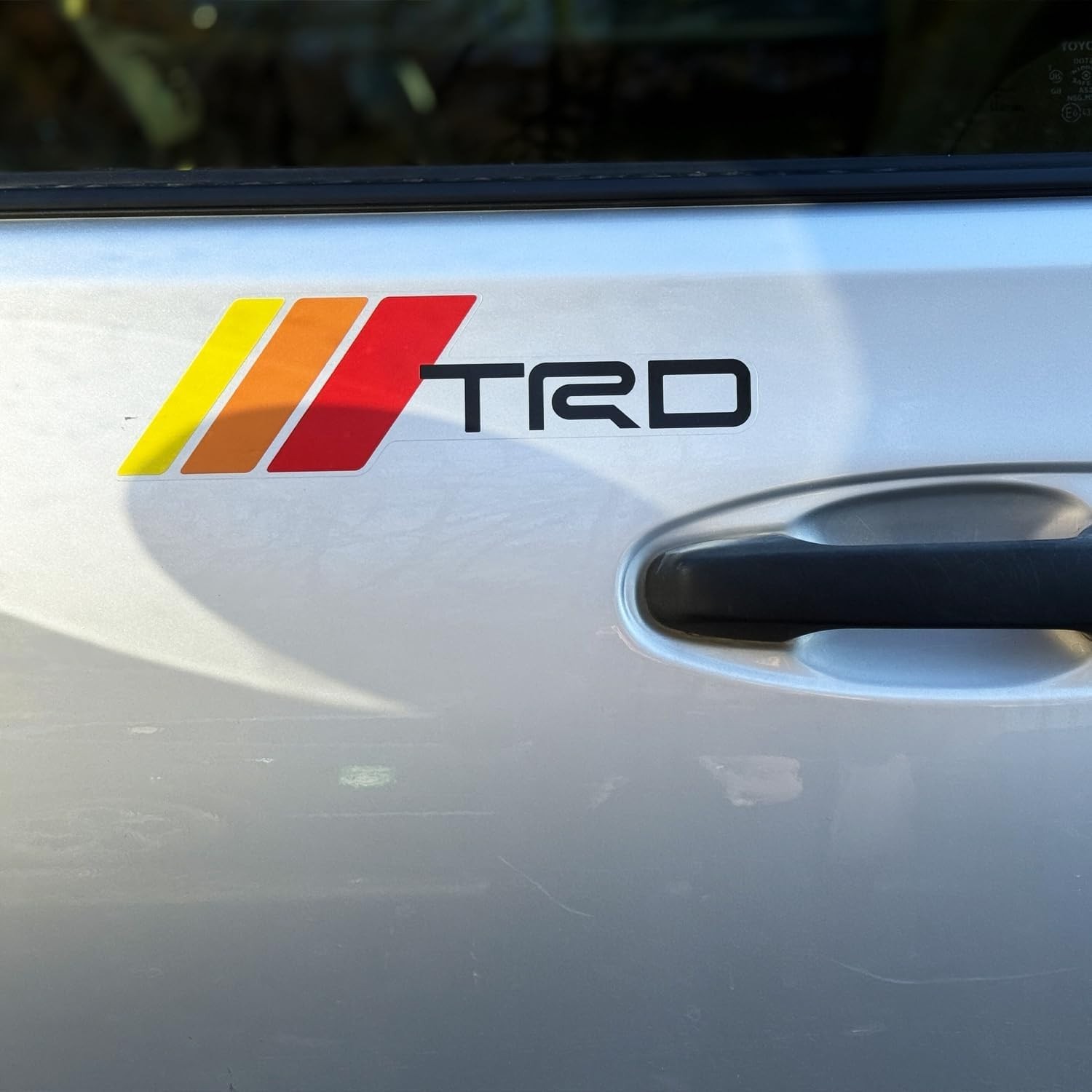 Removable TRD Decal Graphic Sticker 10inch X 3inch Tricolor Retro Vinyl Decal…