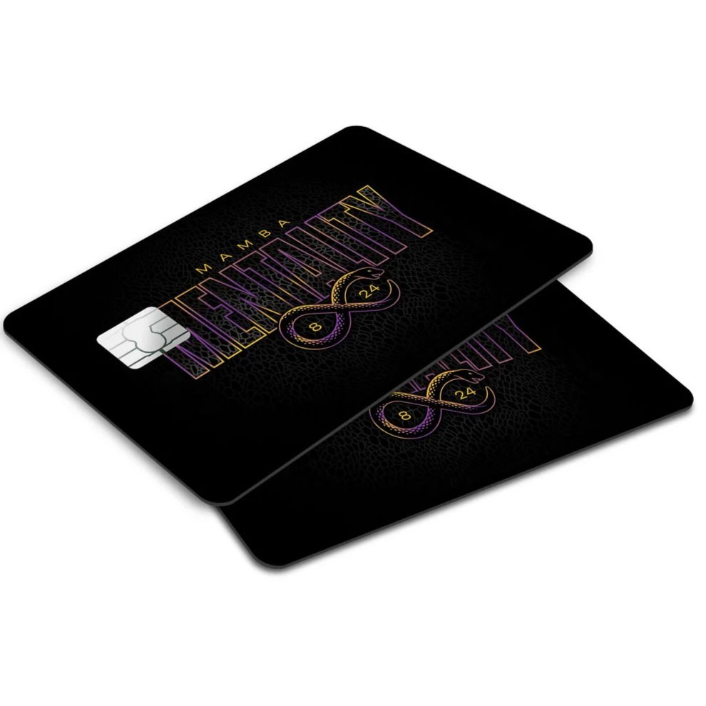 4 Pack Kobe Bryant Mamba Mentality Credit Card Skin Lakers NBA Decal 4X Set
