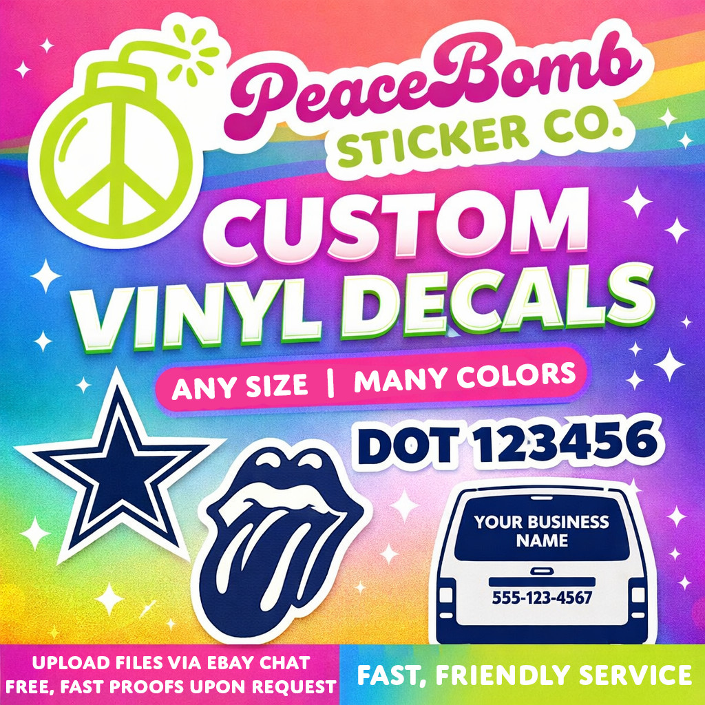 Custom Vinyl Decals – Create Your Own Vinyl Decal With Your Text or Image!