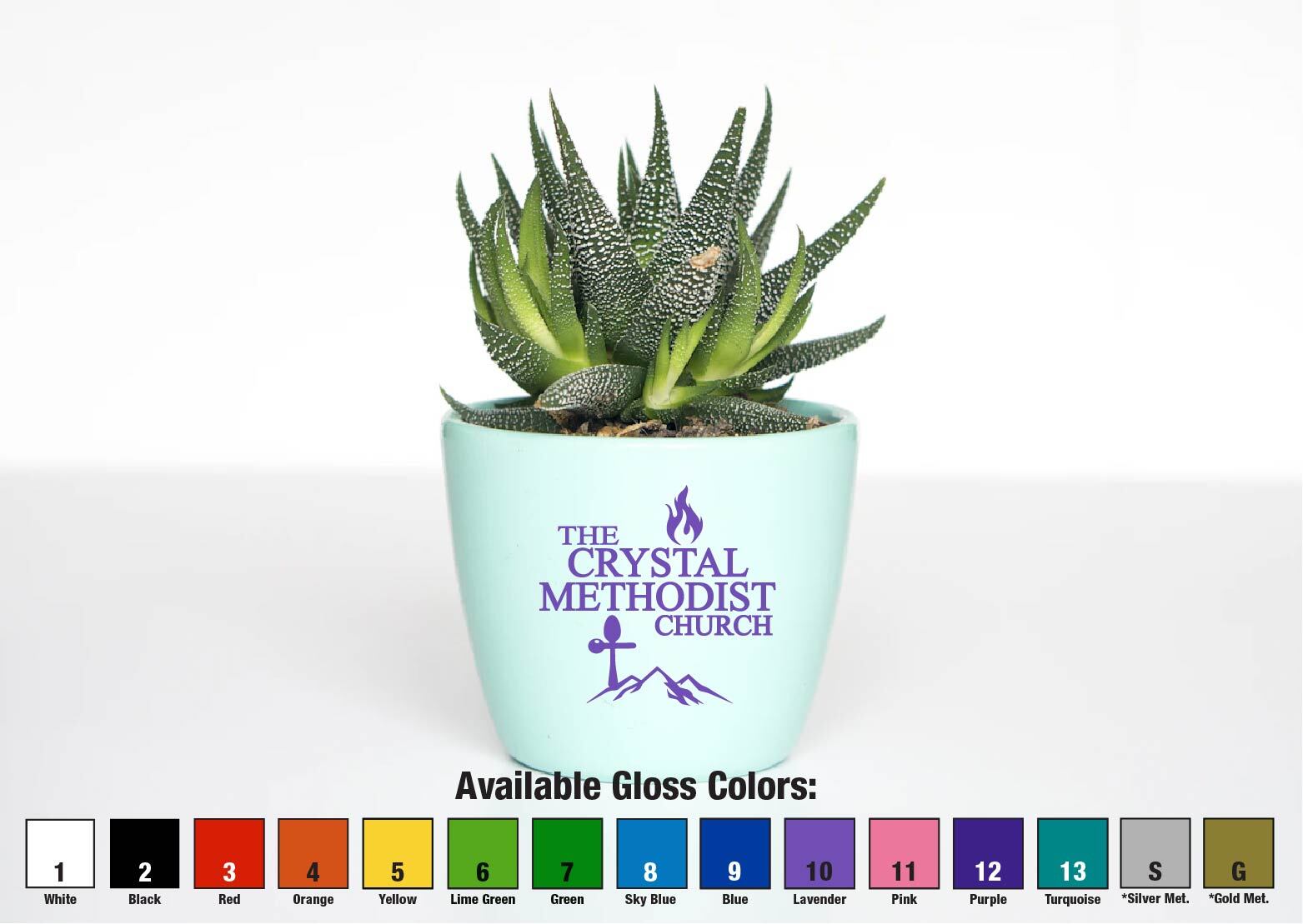 The Crystal Methodist Church Decal Sticker Home Smoke Religious Funny Logo Sign