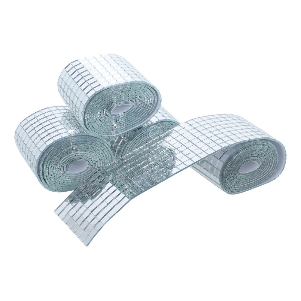 4 Rolls Mosaic Small Craft Tiles Adhesive Squares