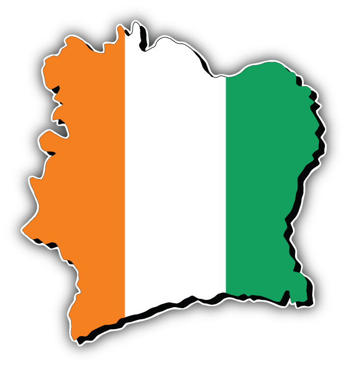 Ireland Map Flag Car Bumper Sticker Decal "SIZES"