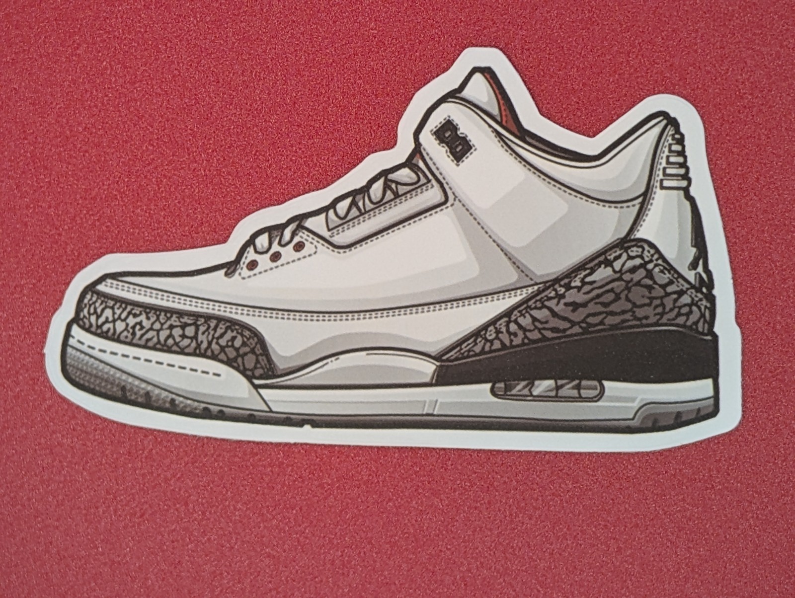 Michael Air Jordan Nike Jumpman Sneakers Tenis Shoes Sticker Decal Bulls ~2 inch