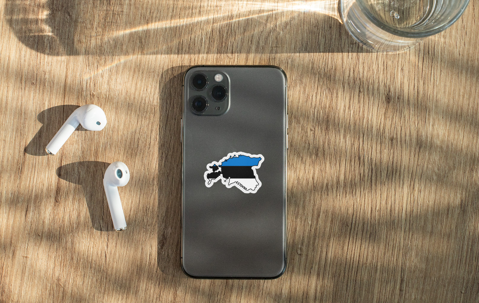 Estonia Map Flag Sticker Decal