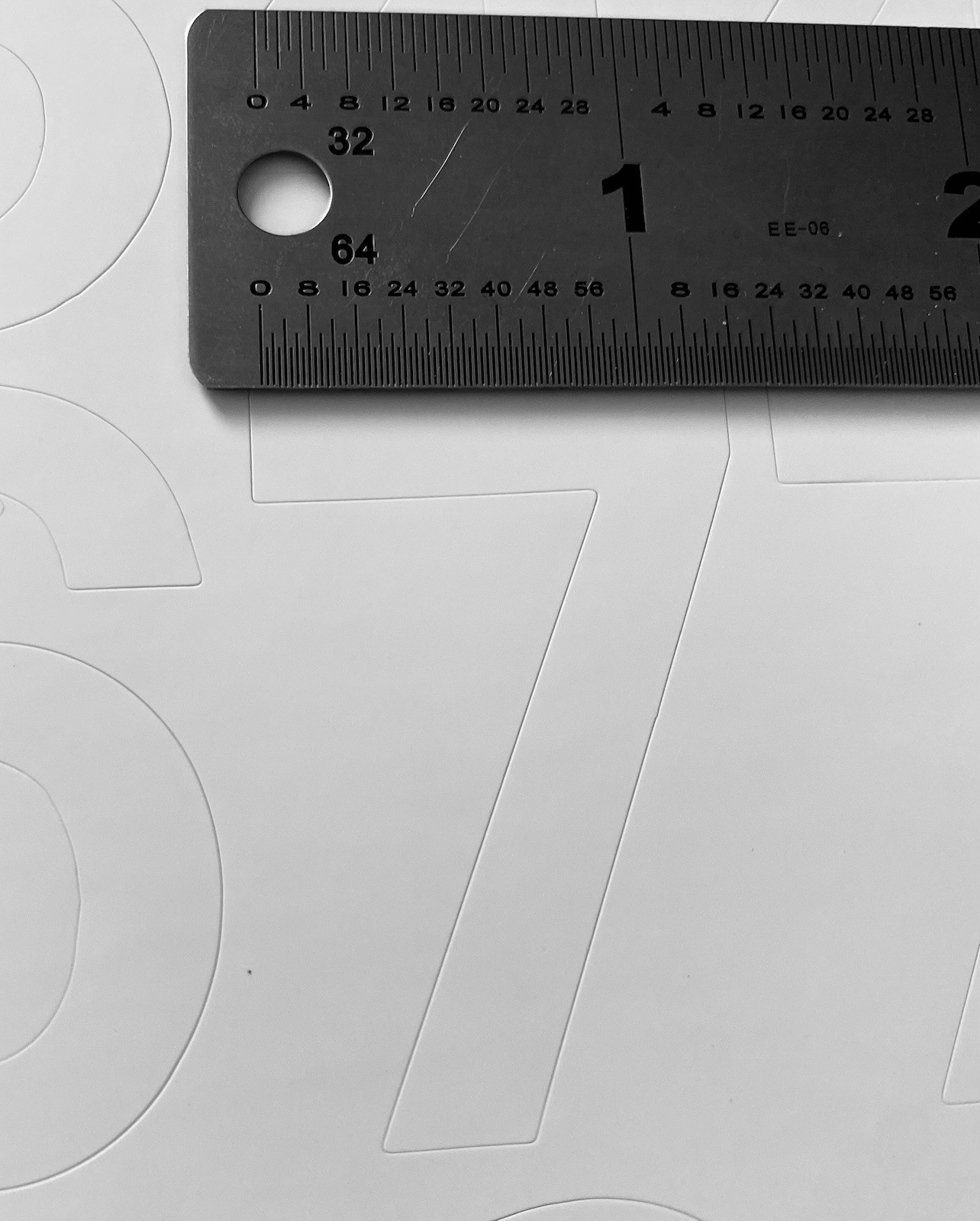 8 Sheets Self Adhesive Vinyl Letters Numbers Kit Mailbox Numbers 2 Inch White