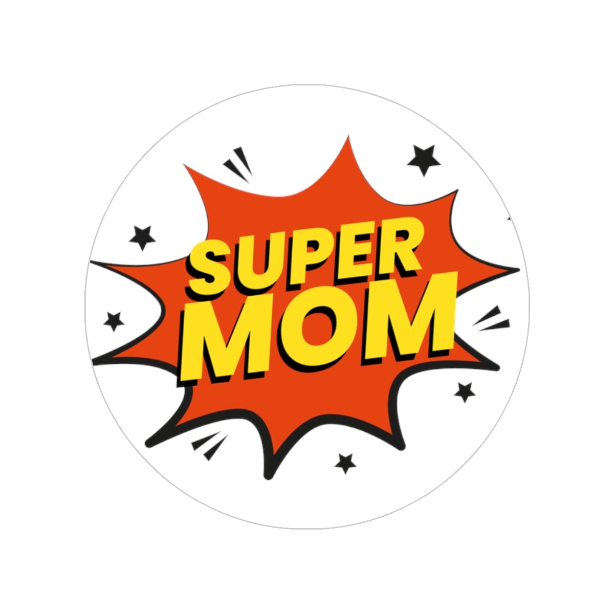 Transparent Outdoor Stickers, Round, 1pcs