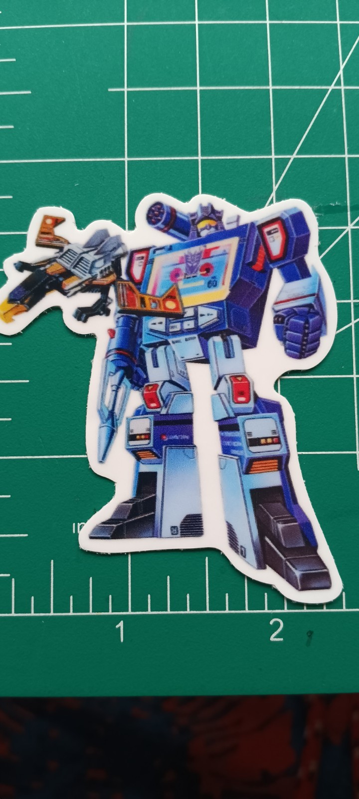 TRANSFORMERS SOUNDWAVE VYNIL STICKER DIE-CUT