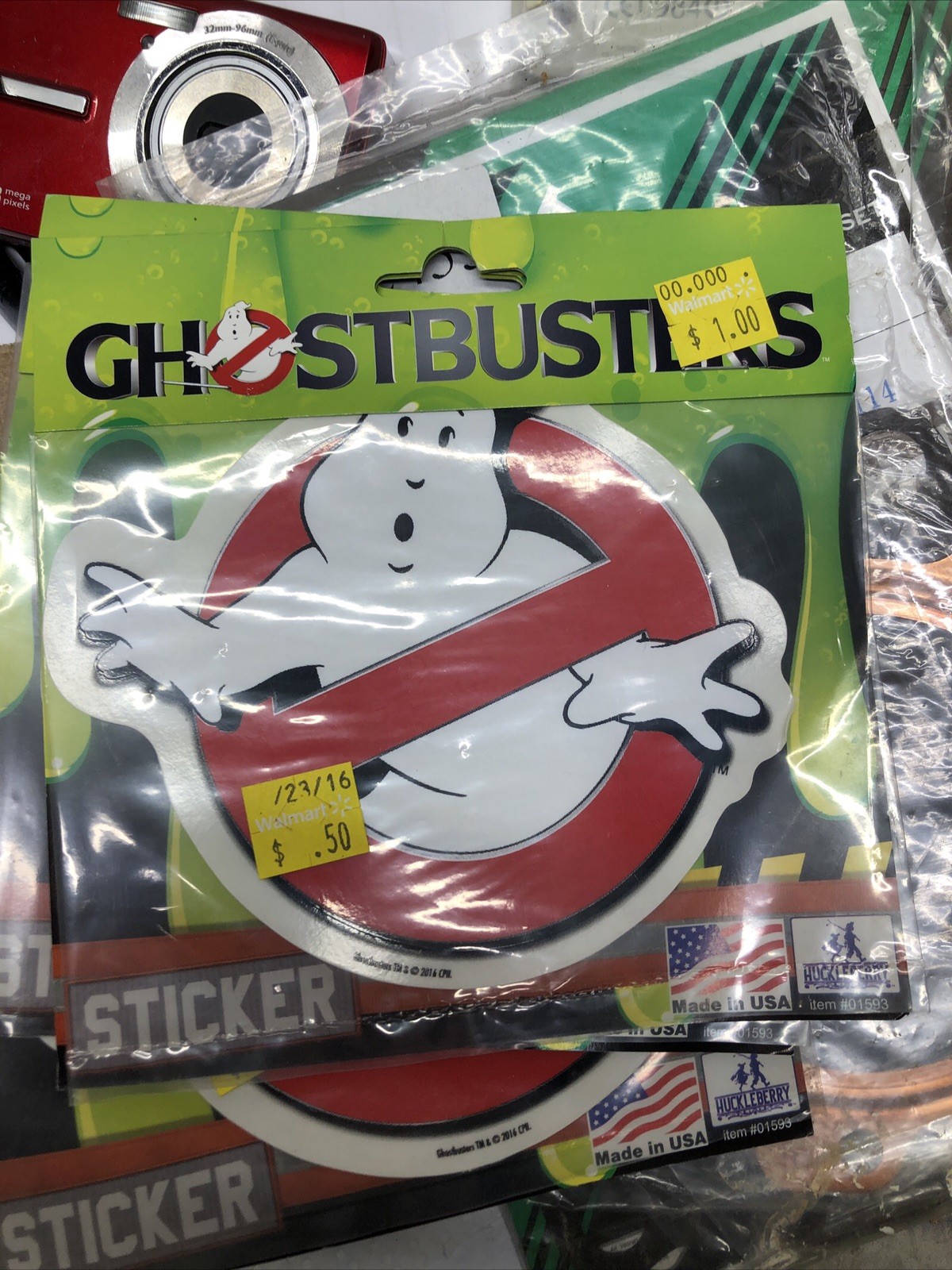 Lot Of 3 Ghostbusters Vinyl Car Sticker Decal 5.5" x 4.75" New 2016