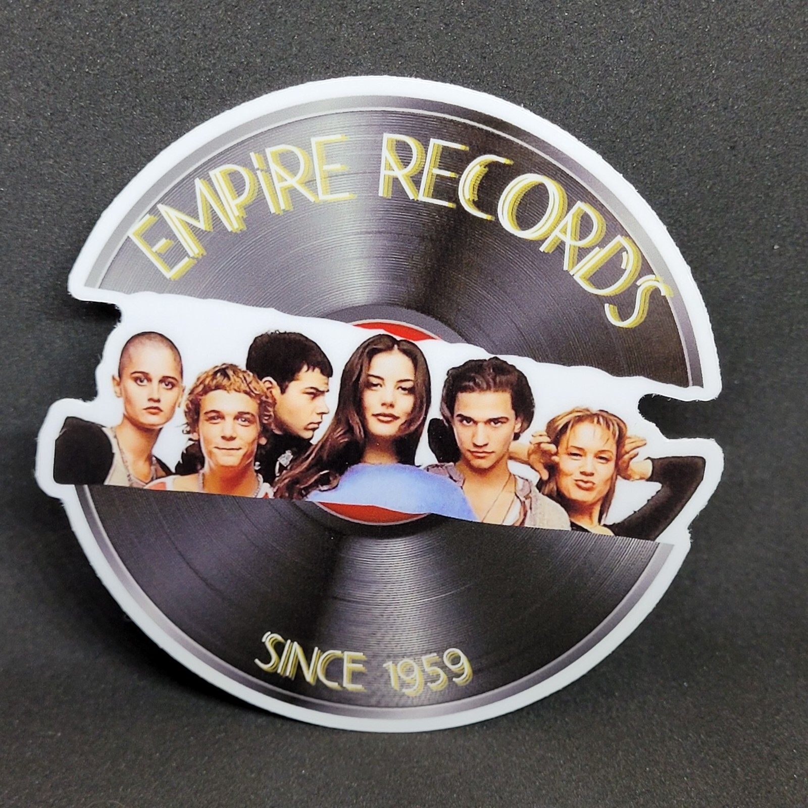 Sticker – Empire Records since 1959 Record Stickers with Cast Sign Black CLASSIC