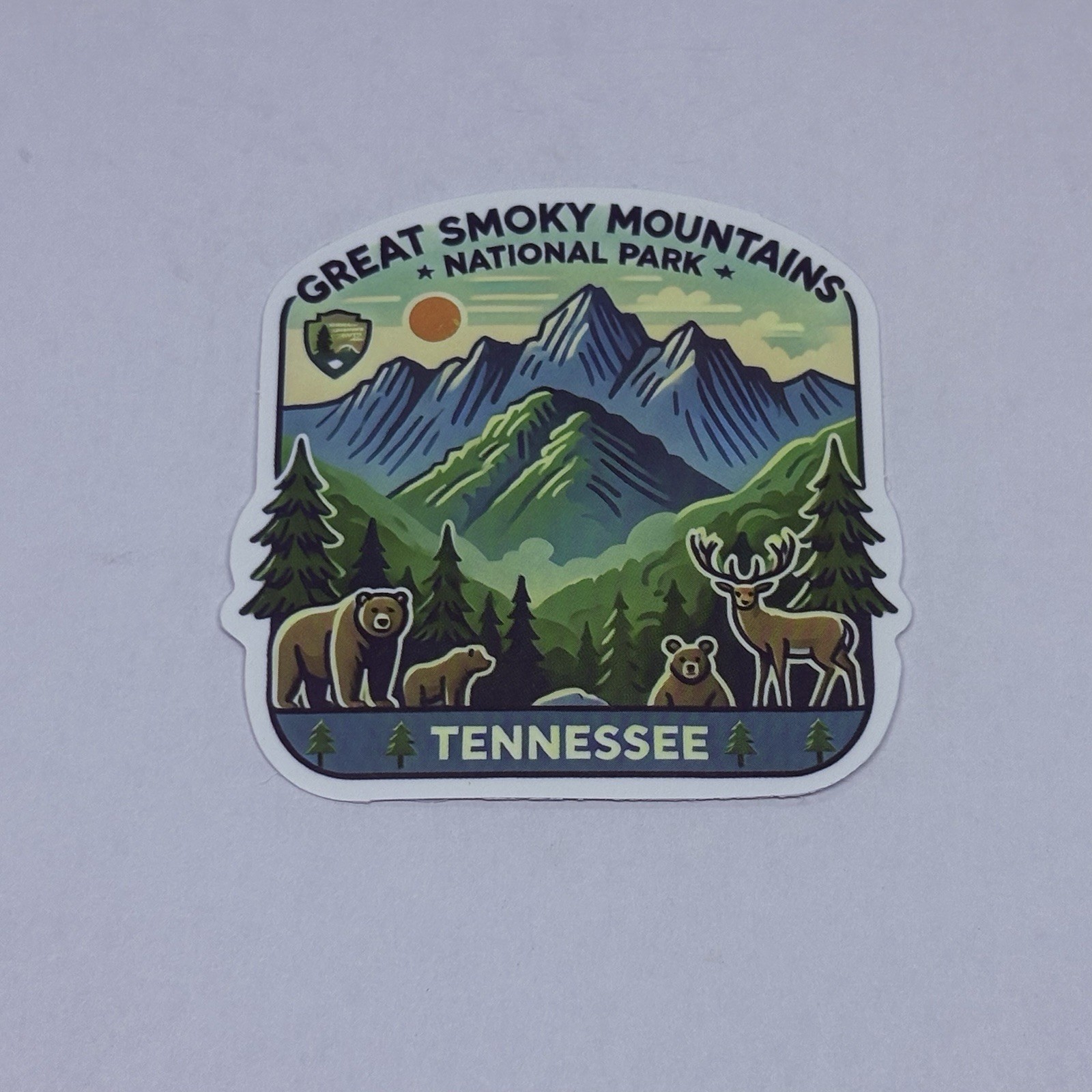 Great Smoky Mountains Park Tennessee Sticker Vinyl USA Travel Souvenirs Art Tc6