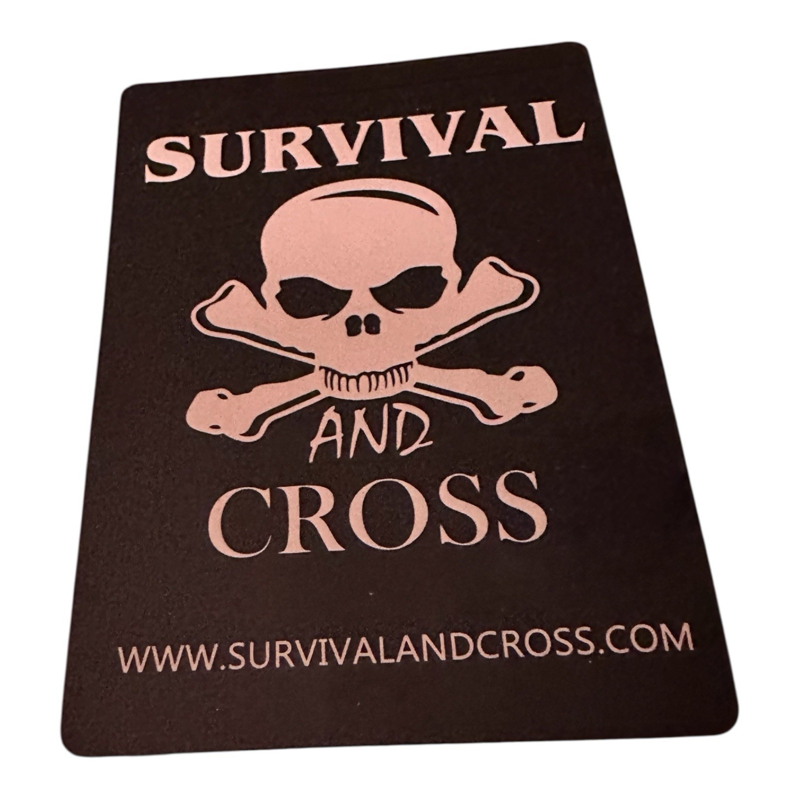 Original Survival And Cross Sticker Decal – Gym Boxing Gear Brand 4 Inch