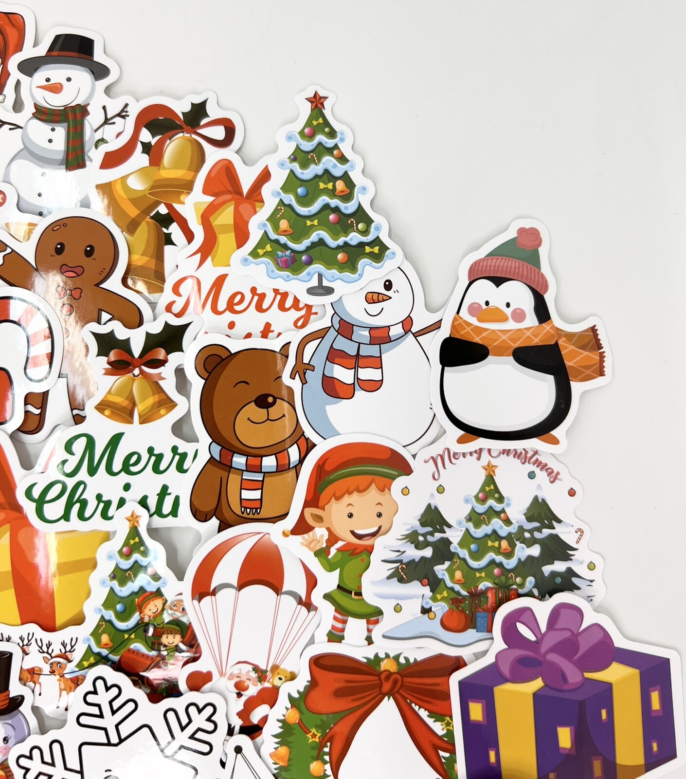 30 Random Holiday Christmas Vinyl Stickers Free Shipping
