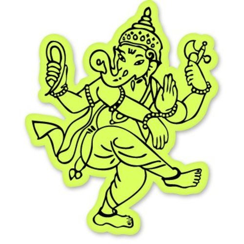 Ganesh Ganesha Dancing Car Vinyl Sticker – SELECT SIZE