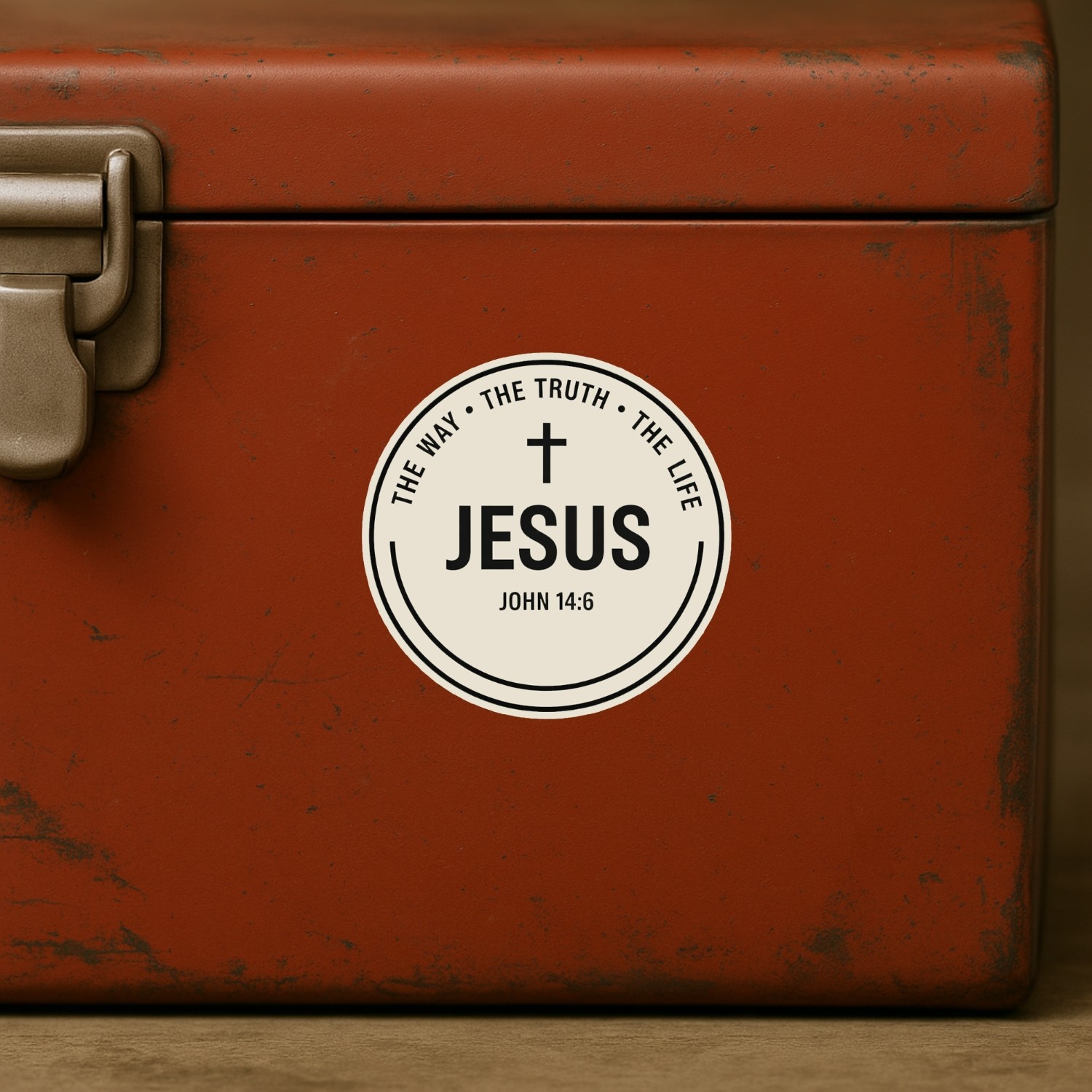 4PCS Jesus The Way The Truth The Life Christian Vinyl Decal Stickers