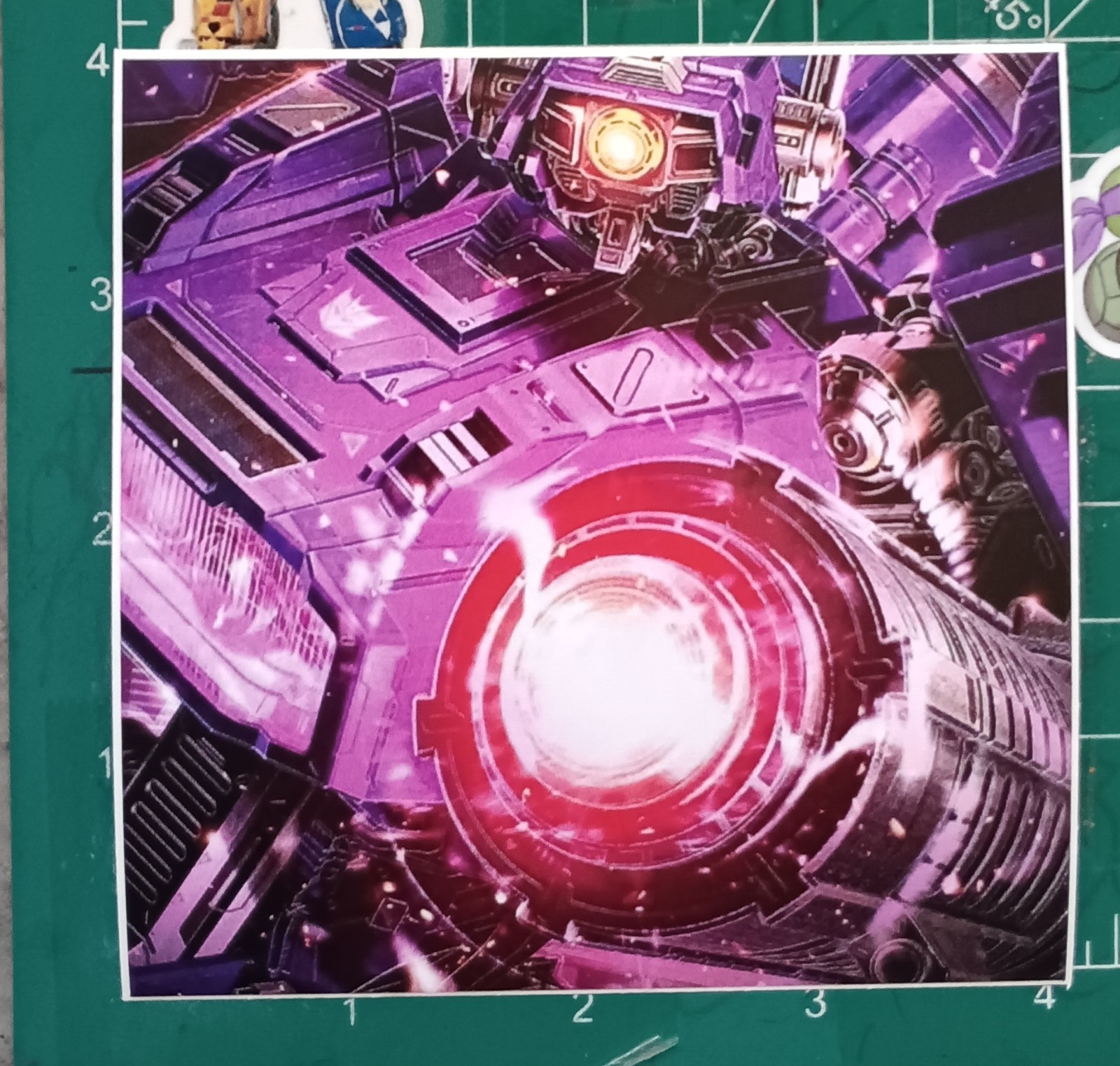 TRANSFORMERS SHOCKWAVE STICKER X HIGH-GLOSS VYNIL STICKER 4X4 INCH STICKER X