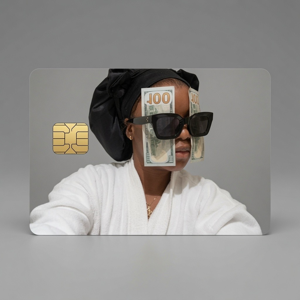 Blind Wealth Manifestation Funny Money Meme Debit Card Credit Card Skin
