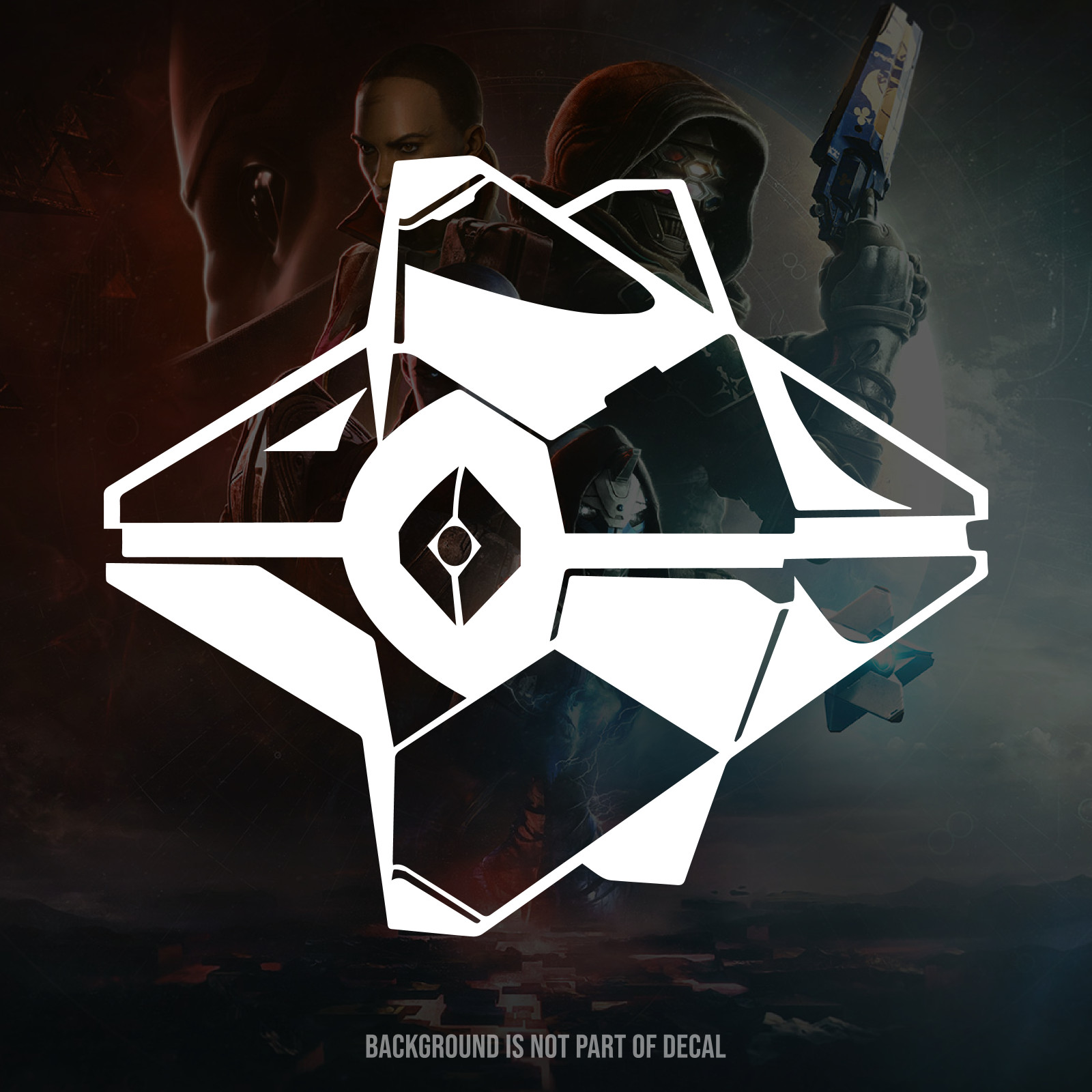 Destiny 2 Ghost Vinyl Decal Sticker
