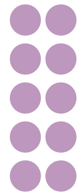 1.5" Lilac Round Label Dots Stickers Color Coding Inventory 1.5 Inch Dot