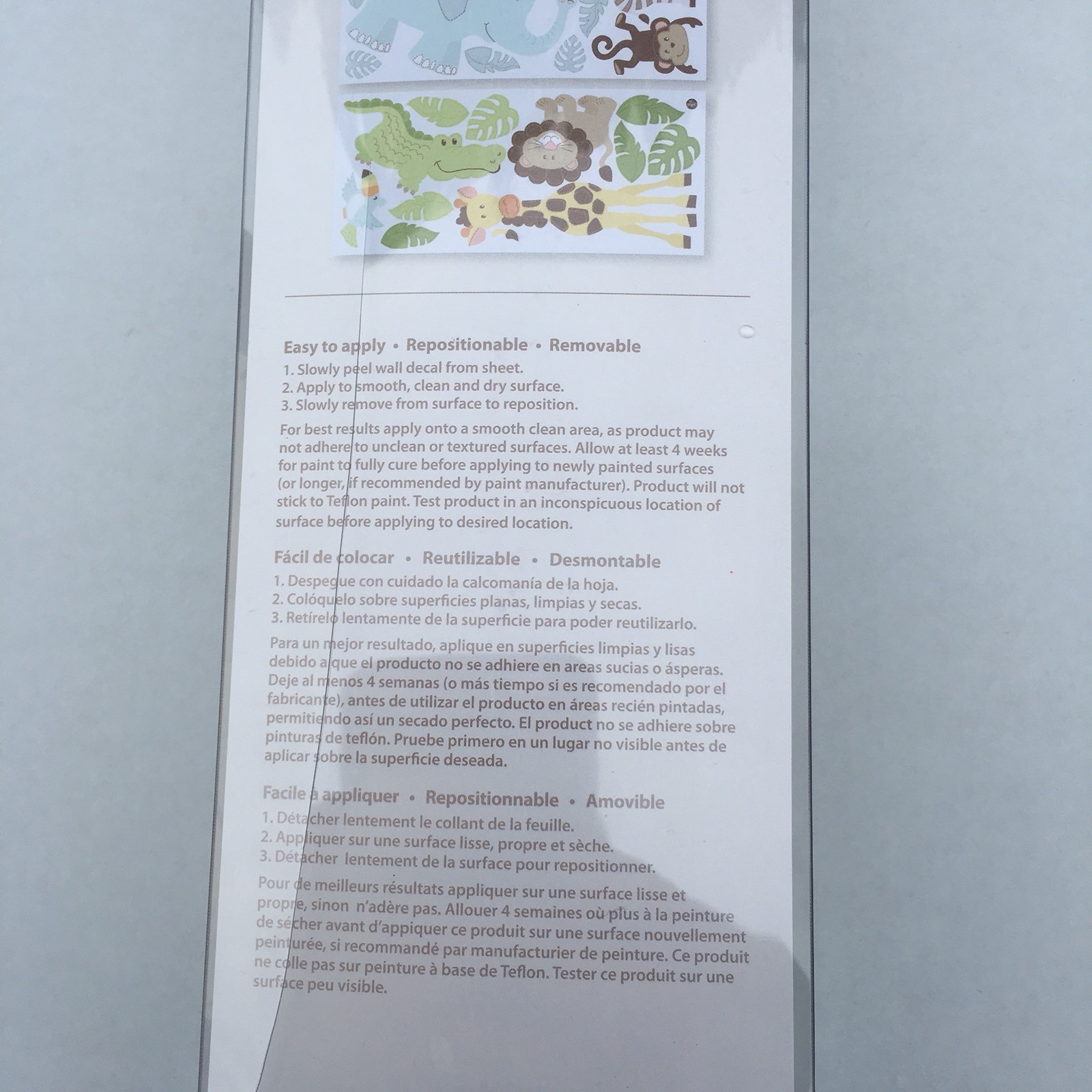 Wall Pops WPK1374 Safari Buddies Wall Art Decal Kit. New