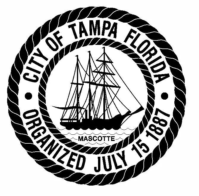 Seal of Tampa Florida Sticker Decal R651